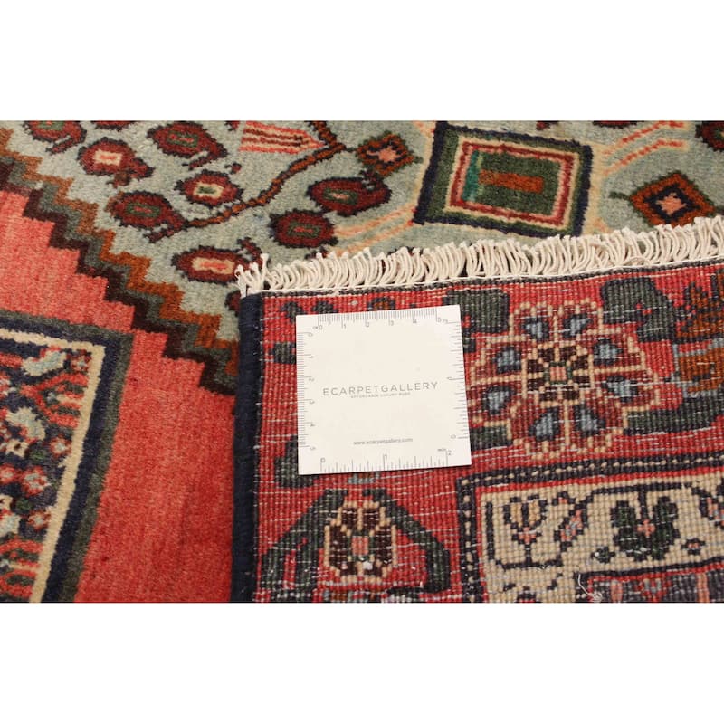 ECARPETGALLERY Hand-knotted Kayseri Dark Copper Wool Rug - 3'10 x 7'1