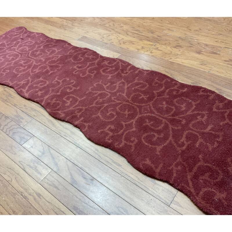 HERAT ORIENTAL Handmade Tibetan Wool Rug - 2' x 7'