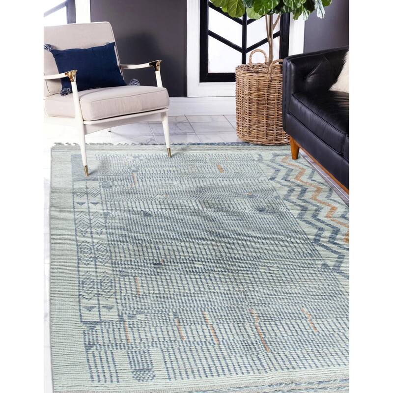 Home Decor Ivory Hand-Knotted Wool Contemporary Marrakech Handspun Area RugTimeless Elegance for Living Room, Bedroom, Office, o