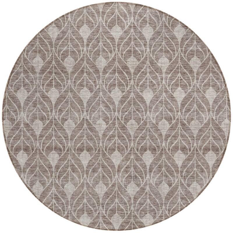 HomeRoots Geometric Transitional Rectangle Outdoor Rug