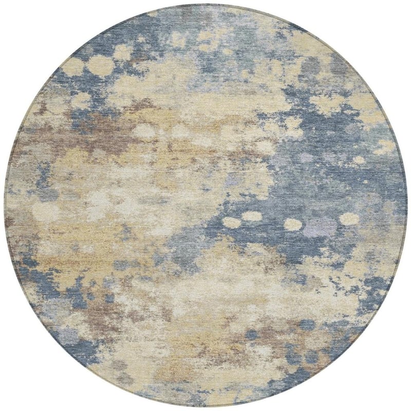 HomeRoots Abstract Transitional Rectangle Outdoor Rug