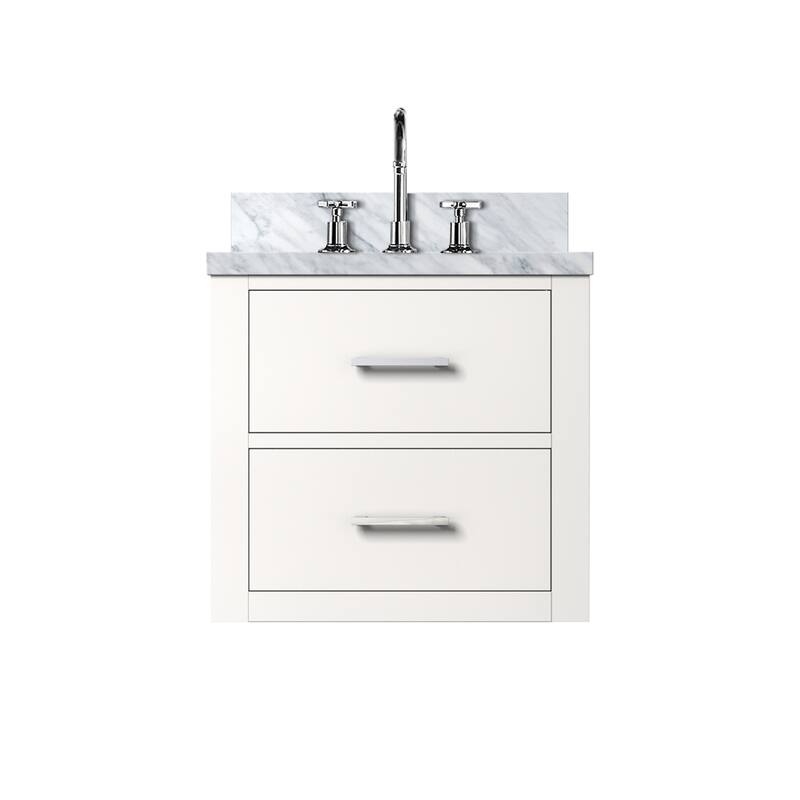 Castor Bath Vanity with Acrylic Top, Sink and Faucet