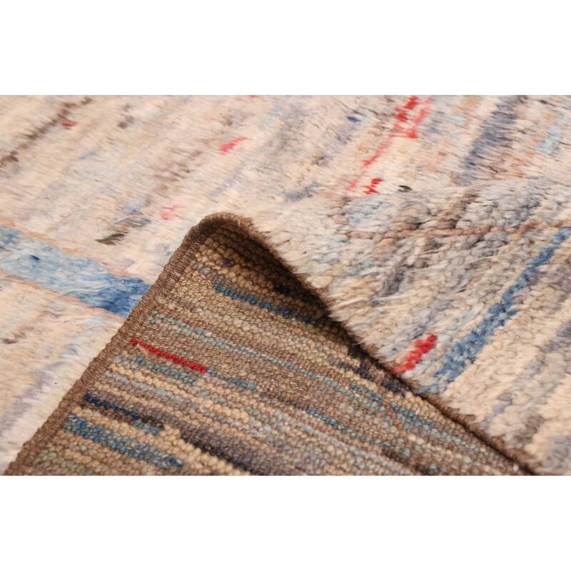 ECARPETGALLERY Hand-knotted Pak Finest Marrakesh Light Blue Wool Rug - 8'4 x 9'6