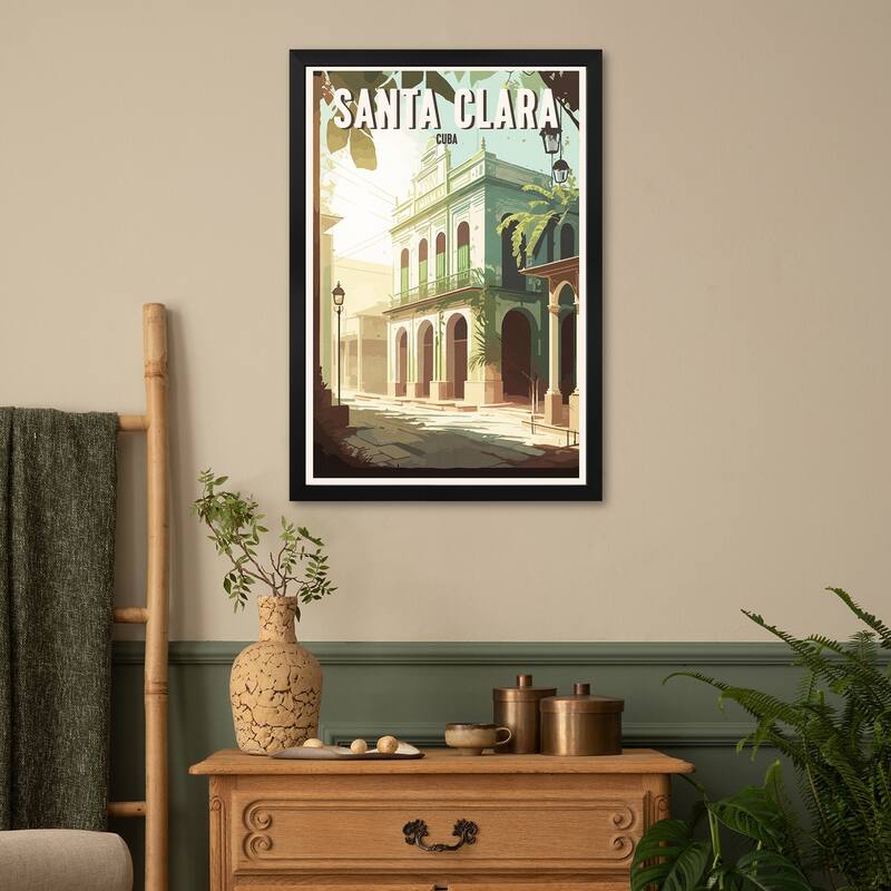 Santa Clara- Cuba Premium Framed Poster by ArtBird Studio