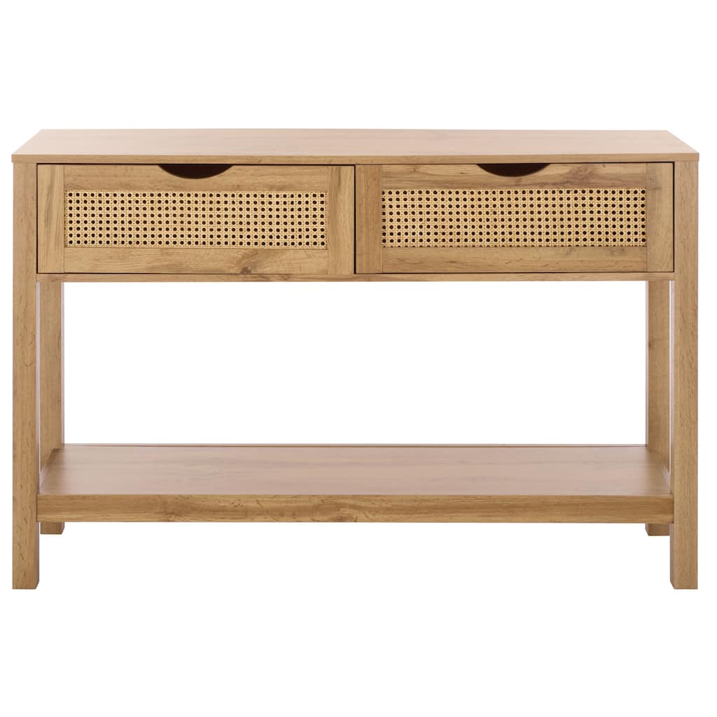 SAFAVIEH Home Seeley 2-Drawer Console Table - 47"W x 14"D x 32"H