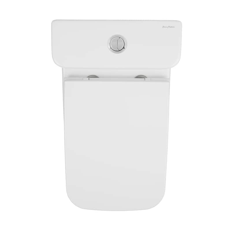 Carré One-Piece Square Toilet Left Side Flush Handle Toilet 1.28 gpf