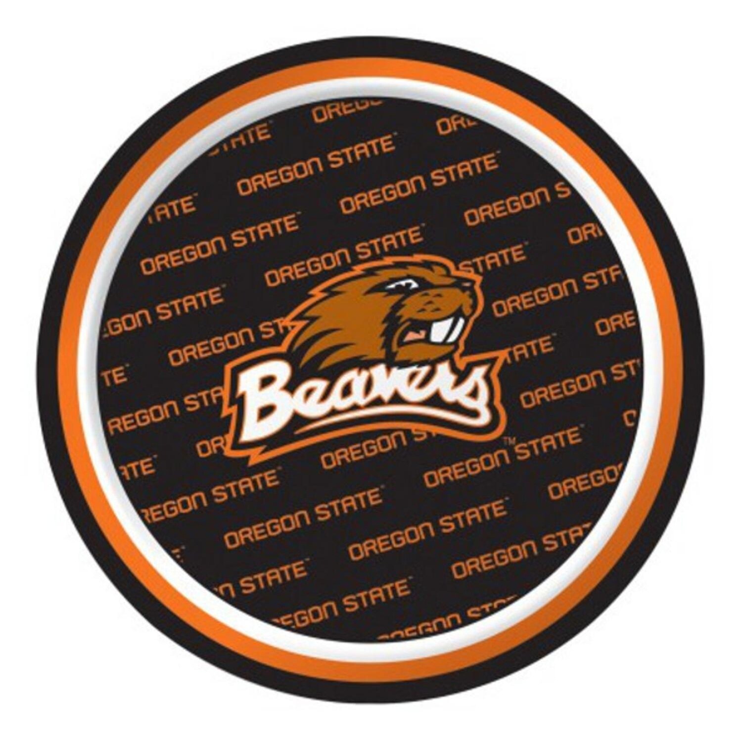 Shop Pack Of 96 Ncaa Oregon State Beavers Round Tailgate Party