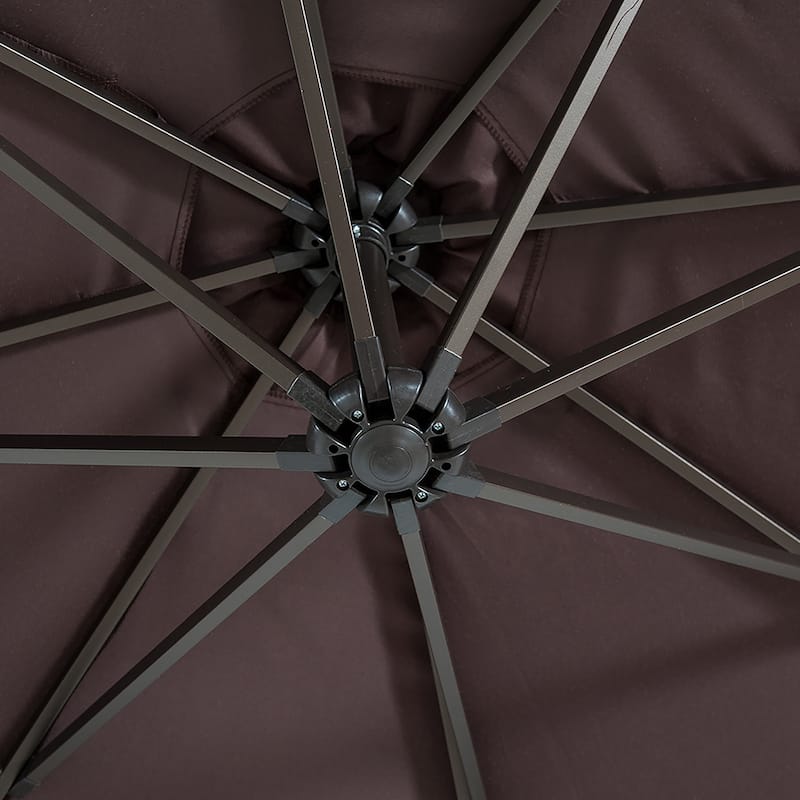 Weller 10-foot Offset Cantilever Hanging Patio Umbrella