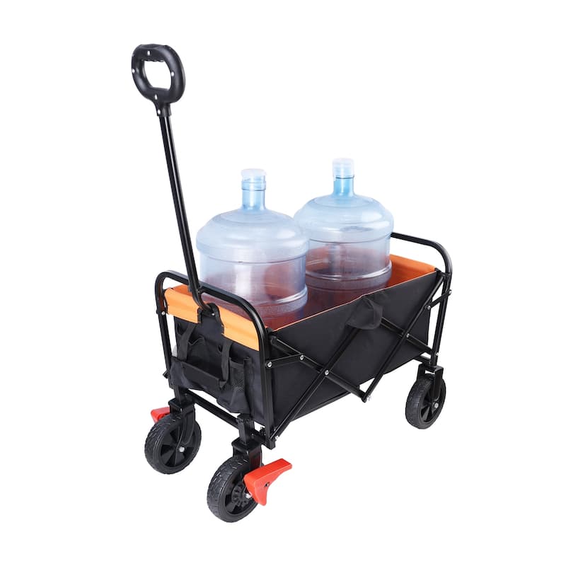 Mini Folding Wagon Garden Shopping Beach Cart