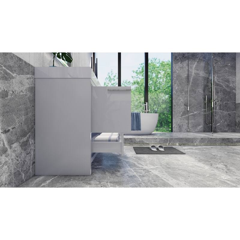 Dove 36'' Freestanding Vanity with Reinforced Acrylic Sink