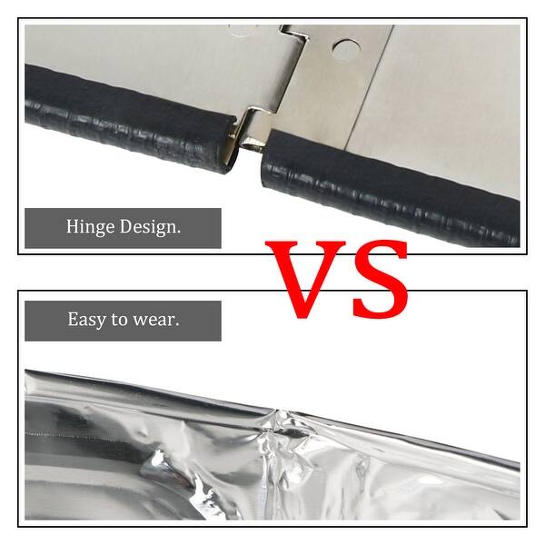 Shop Stainless Steel Foldable Kitchen Wall Oil Splash Guard Block