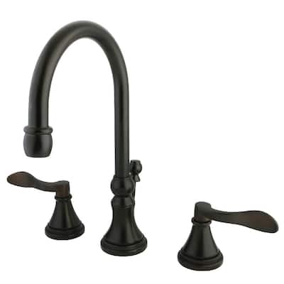 Kingston Brass NuFrench 1.2 GPM Deck Mounted Widespread Bathroom