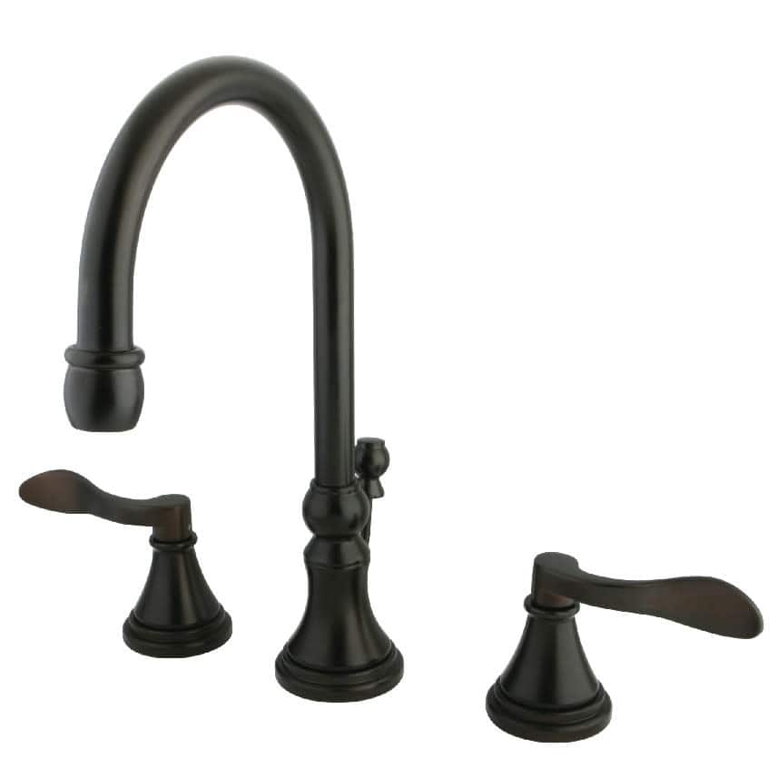 Kingston Brass NuFrench 1.2 GPM Deck Mounted Widespread Bathroom