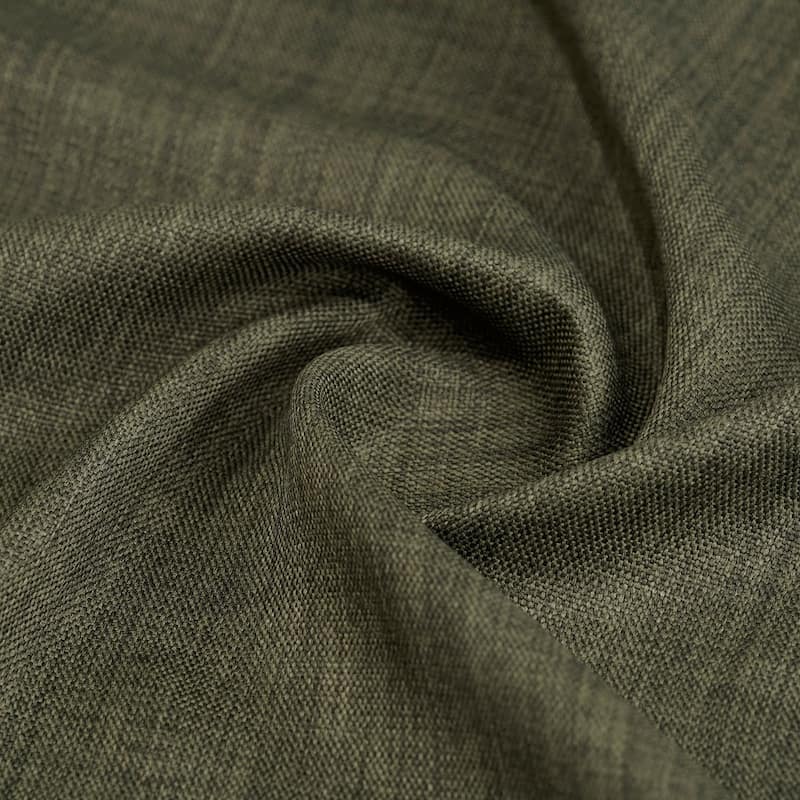 Exclusive Fabrics Grommet Textured Faux Linen Room Darkening Curtains for Bedroom & Living Room Curtains (1 Panel)