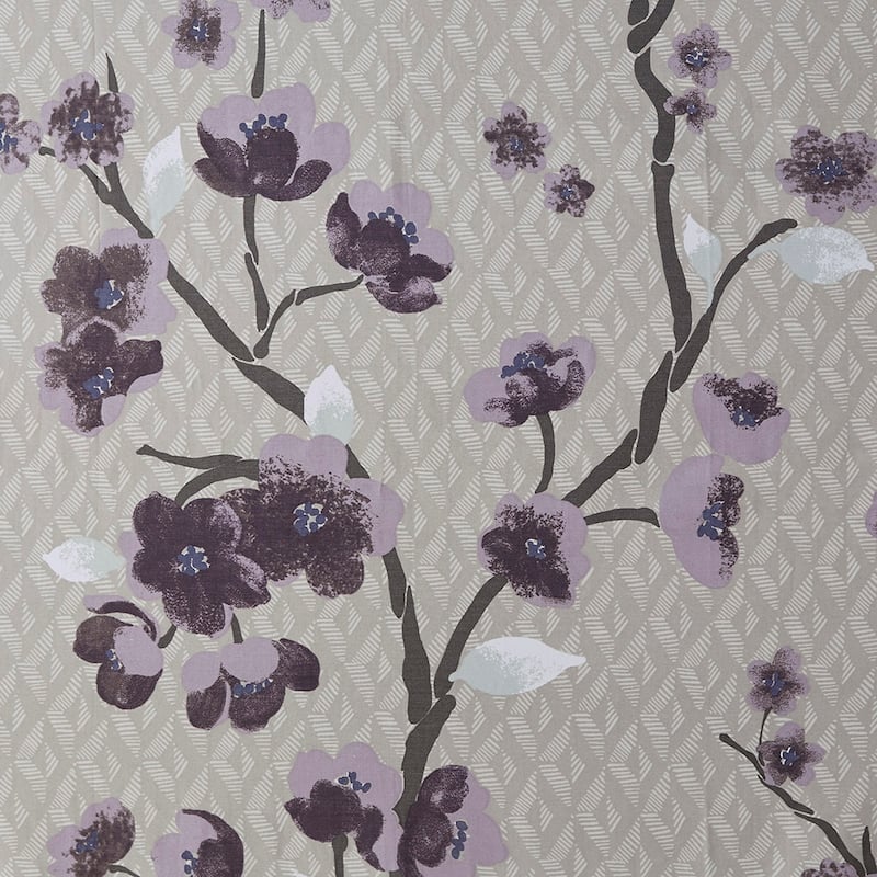 100% Cotton Printed Cherry Blossom Shower Curtain