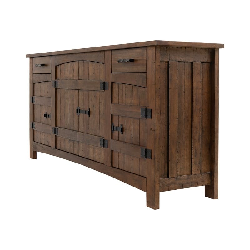 Hudson Dark Antique Bronze Large Cabinet - N/A