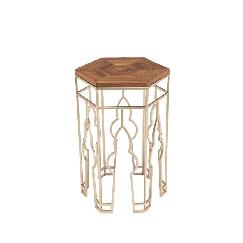 Boraam Genevieve Gold and Natural Nesting Tables
