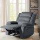 preview thumbnail 31 of 101, Overstuffed Cotton Corduroy Manual Pushback Recliner with Wide Armrest