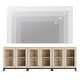 preview thumbnail 17 of 62, WAMPAT Multifunctional Sideboard Buffet Cabinets with Glass Doors, Modern Sideboard with Adjustable Shelf, Coffee Bar Cabinet