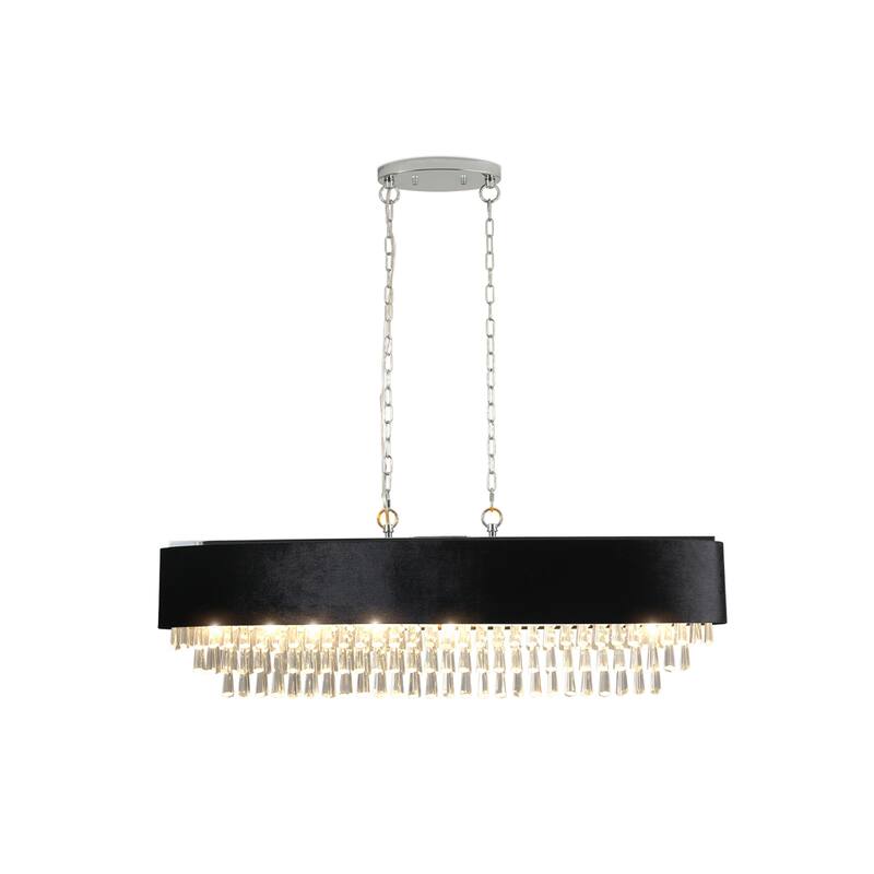 Modern 8-Light Crystal Chandelier for Dining Room