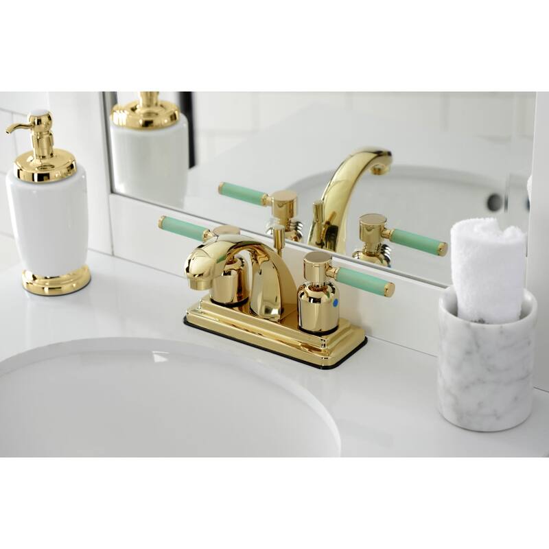 Kingston Brass Kaiser 1.2 GPM Centerset Bathroom Faucet with Pop-Up