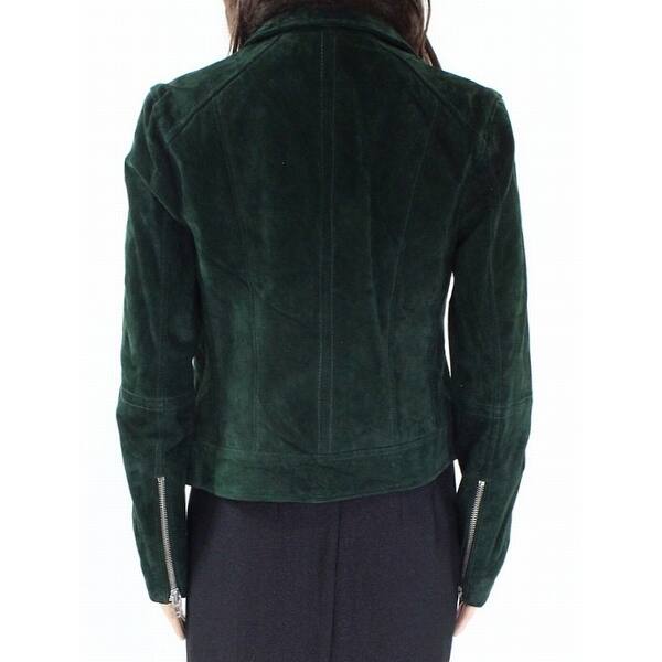 Shop Blank Nyc Emerald Green Womens Size Small S Suede Motorcycle Jacket Overstock 28629247