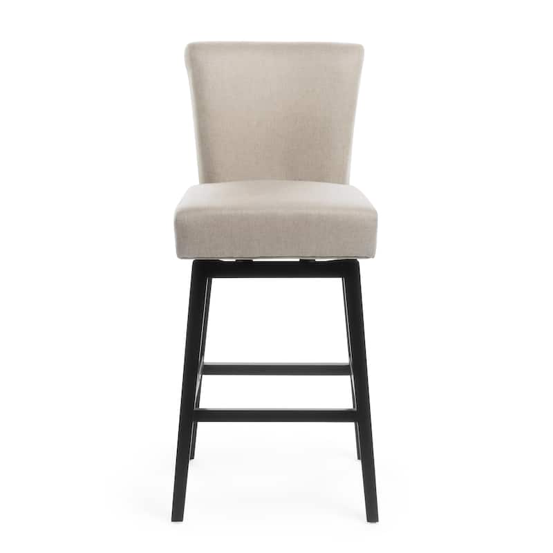 30.75 Inch Swivel Height Bar Stools, wood Frame,fabric Sponge cushion and Upholstered Barstools