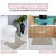 Home Weavers Bellflower Collection Absorbent Cotton Machine Washable Bath Rug