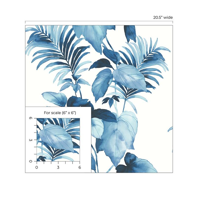 Harry & Grace Leaf Stripe Peel and Stick Wallpaper
