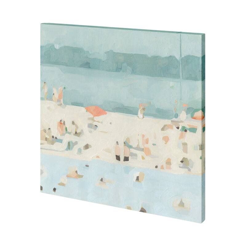 Sea Glass Sandbar II (41 x 41) Canvas Art Print - Large