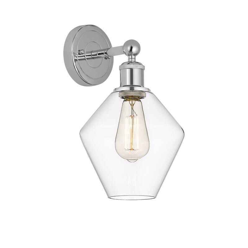 Innovations Lighting 616-1W-14-8 Cindyrella Sconce Cindyrella 14" Tall - Polished Chrome / Clear