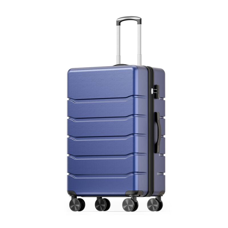 20-Inch Durable Expandable Spinner Luggage - TSA Lock & Wheels, Hardside Suitcase for Travel - Blue