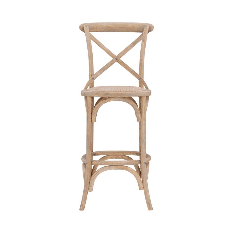 Delilah Rustic Cross Back Bar Stool