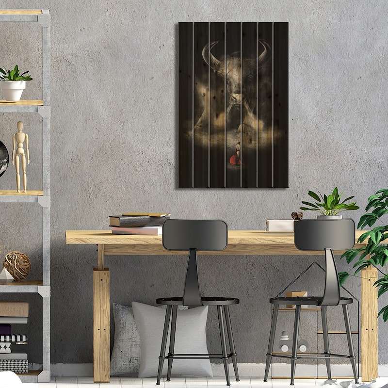 Matador's Match Print On Wood by Nicebleed - Multi-Color