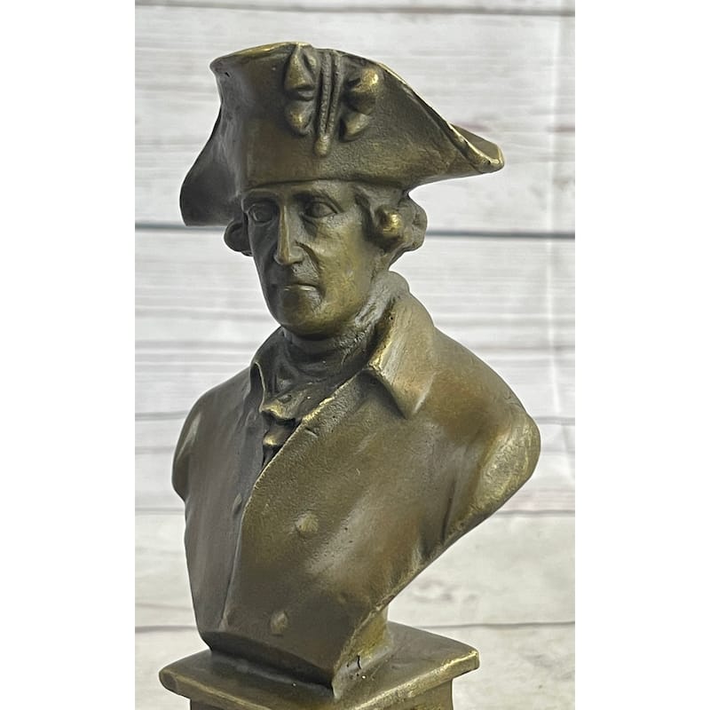 Frederick 2Nd Ii Of Prussia Bronze Bust Sculpture Statue 7 Inches X 4 Inches