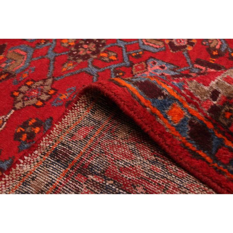 ECARPETGALLERY Hand-knotted Andelz Red Wool Rug - 4'3 x 6'8