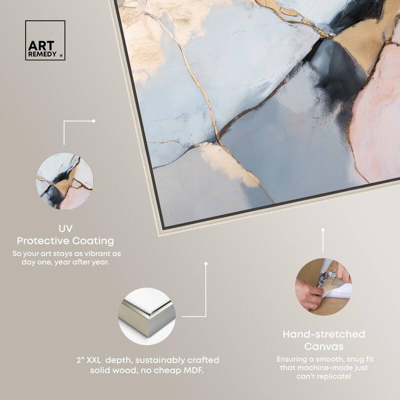 Gilded Veins Canvas by Art Remedy