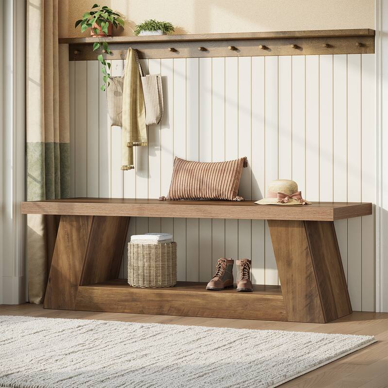 Entryway Bench with Storage End of Bed Bench for Bedroom