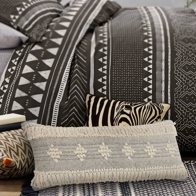 Sevita Diamond Overtufted Cotton Indoor Throw Pillow 20 inch