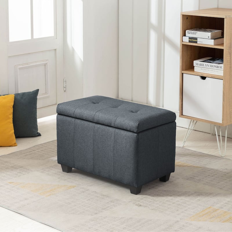 Porthos Home Vivi Fabric Flip Top Storage Bench