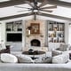 preview thumbnail 4 of 17, 60" Oil-Rubbed Bronze Large Windmill Ceiling Fan with 8 Reversible Blades, DC Motor and Remote Control - 60 Inches