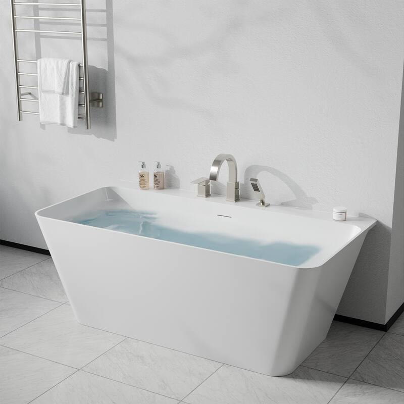 Nite Series Single-Handle Deck-Mount Roman Tub Faucet with Handheld Sprayer in Brushed Nickel - Brushed Nickel