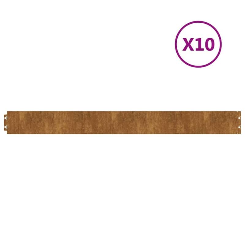 vidaXL Lawn Edgings Landscape Border Outdoor Garden Flexible Corten steel