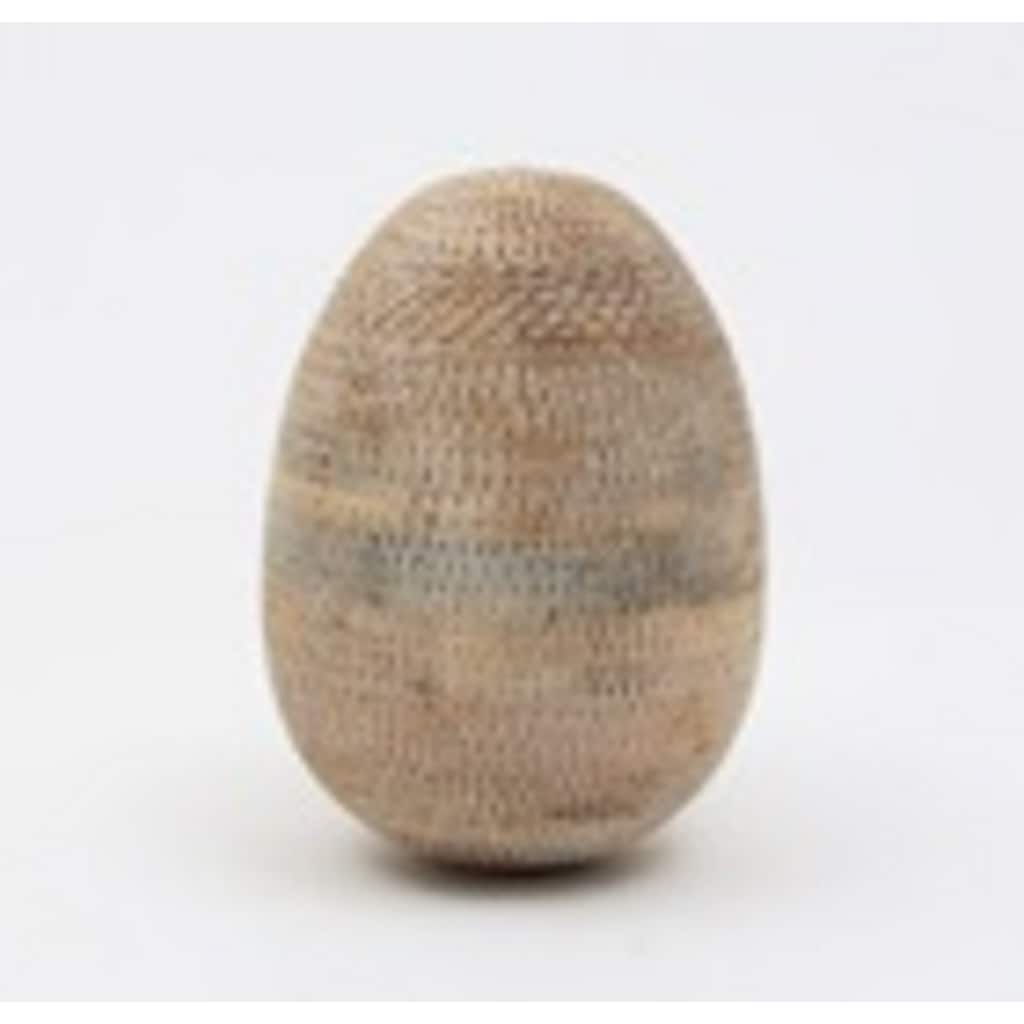 Medium Whitewashed Enchanted Easter Egg Decoration - 6” - Brown