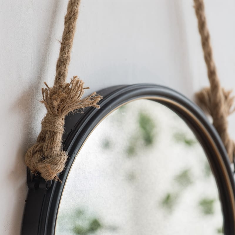 19.5" in Handsome Cleveland Mirror with Rope Strap