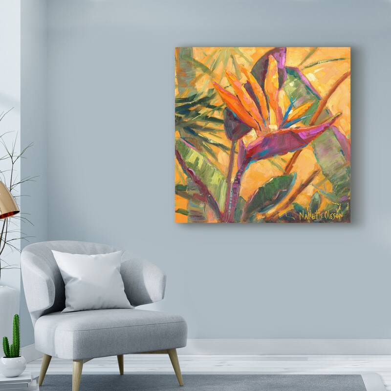 Nanette Oleson 'Splash Of The Tropics I' Canvas Art