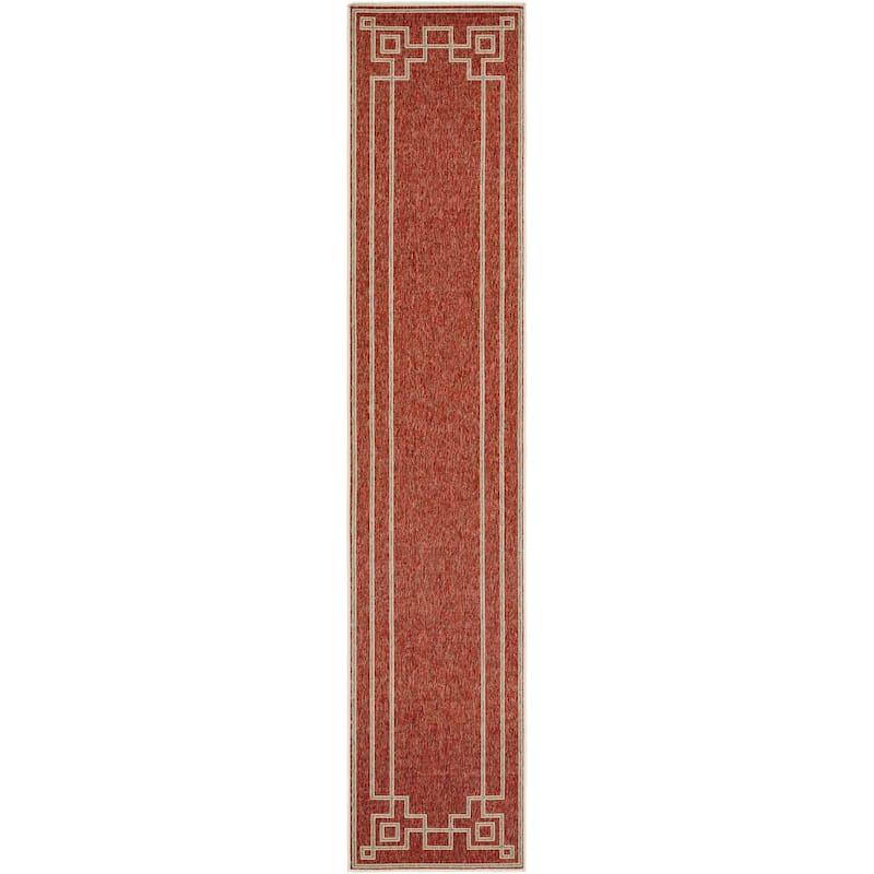 Livabliss Alfresco Country Geometric Indoor / OutdoorArea Rug