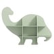 preview thumbnail 1 of 4, KidsDinosaur Wall Mounted Bookshelf Hanging Book Shelf Green