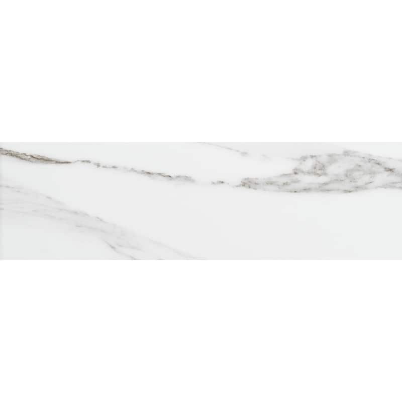 Minerva 4x13 Grey Matte Marble Look Porcelain Tile - Floor, Wall, Backsplash