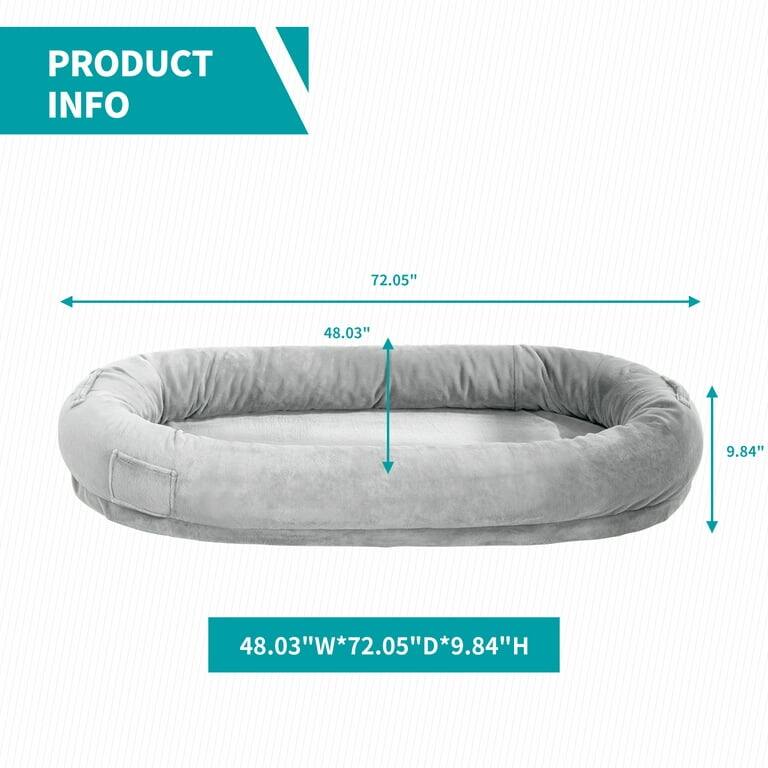 Mixoy Human Dog Bed,Giant Dog Bean Bag,Floor Nap Bed